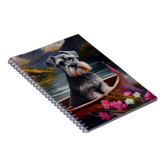 Schnauzer on a Paddle: Ein Landschaftliches Abente Notizblock (Rechte Seite)