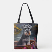 Schnauzer on a Paddle: Ein Landschaftliches Abente Tasche (Rückseite)