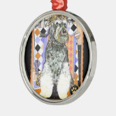 SCHNAUZER ORNAMENT AUS METALL (Links)