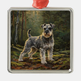 Schnauzer  ornament aus metall