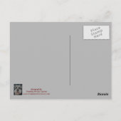 Schnauzer Painting Postcards Postkarte (Rückseite)