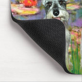 Schnauzer Pair 2 - LIlies 2 Mousepad (Ecke)