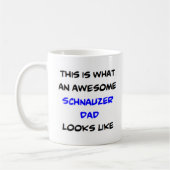 Schnauzer Papa, phantastisch Kaffeetasse (Links)