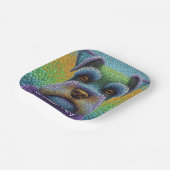 Schnauzer Party Hund bearbeiten Text personalisier Pappteller (Gewinkelt)