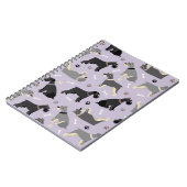 Schnauzer Paws and Bones Notebook Notizblock (Linke Seite)