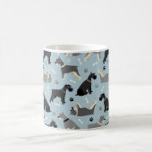 Schnauzer Paws und Knochen Kaffeetasse (Mittel)