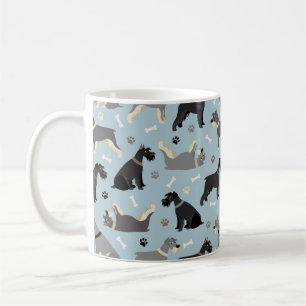 Schnauzer Paws und Knochen Kaffeetasse