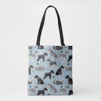 Schnauzer Paws und Knochen
