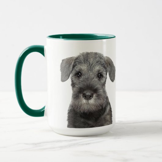 Schnauzer Personalisierte Mug Tasse (Links)