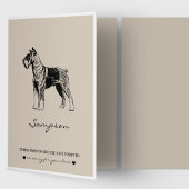 Schnauzer Pet Loss Hund Lover Beileid Karte