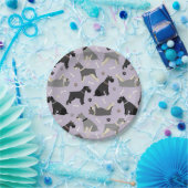 Schnauzer-Pflaster und Knochen-Papierplatte Pappteller (Party)