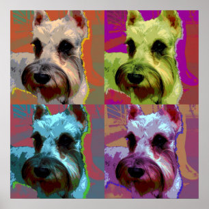 Schnauzer-Plakat Poster