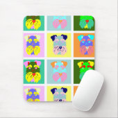 Schnauzer-Pop-Kunst Mousepad (Mit Mouse)