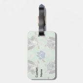 Schnauzer Portrait Gepäckanhänger (Rückseite vertikal)