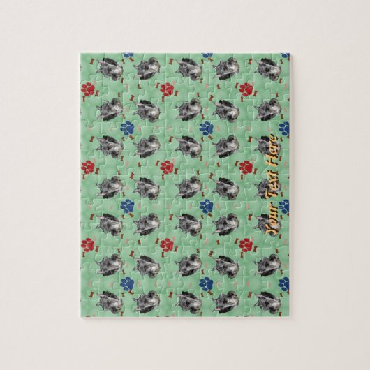 Schnauzer Portrait Puzzle (Vertikal)