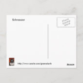 Schnauzer Postcard Postkarte (Rückseite)
