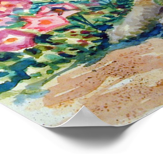 Schnauzer Poster Wall Print (Ecke)