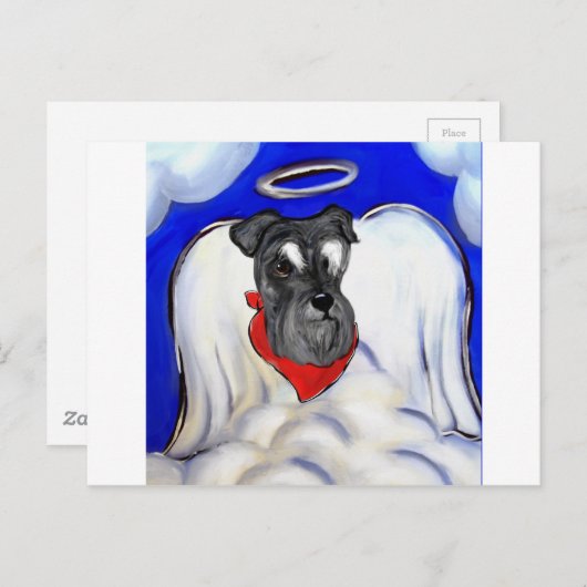 Schnauzer Postkarte (Vorne/Hinten)