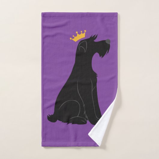 Schnauzer Prince Badhandtuch Set (Handtuch)