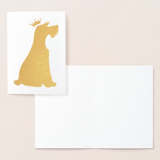 Schnauzer Prince Folienkarte (Anzeige)