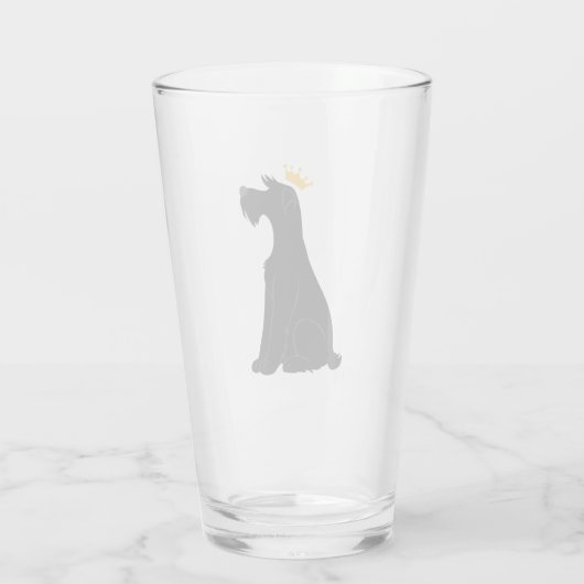 Schnauzer Prince Glas (Rückseite)