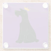 Schnauzer Prince Glasuntersetzer (Rückseite)