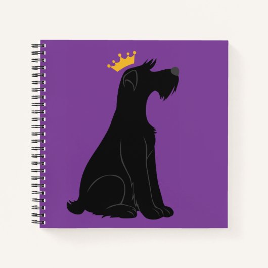 Schnauzer Prince Notizbuch (Vorderseite)