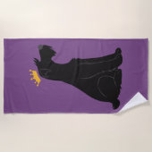 Schnauzer Prince Strandtuch (Vorderseite)