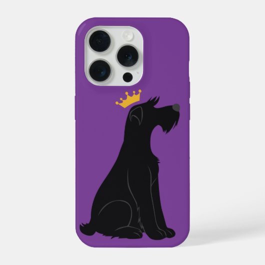 Schnauzer Prinz iPhone Hülle (Rückseite)