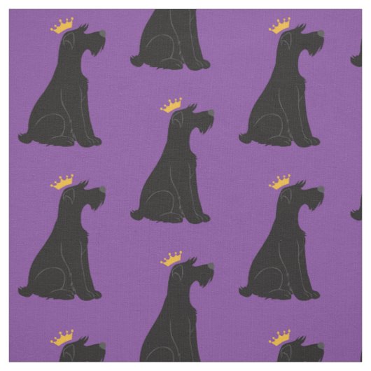 Schnauzer-Prinz Stoff (Muster)