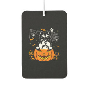 Schnauzer Pumpkin Halloween Kostümhund Lover Autolufterfrischer