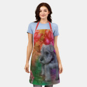 Schnauzer Puppy Dog Tierart Schürze (Getragen)