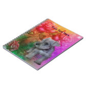 Schnauzer Puppy Fantasy Dog Art Notebook Notizblock (Linke Seite)