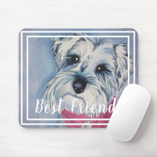 Schnauzer Puppy Mousepad (Mit Mouse)