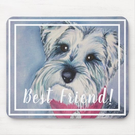 Schnauzer Puppy Mousepad (Vorne)