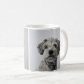 Schnauzer Puppy Portrait Photo Kaffeetasse (VorderseiteRechts)