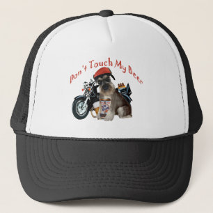 Schnauzer-Radfahrer tun nicht Touch mein Bier Truckerkappe
