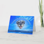 Schnauzer Reindeer Holiday Card - Carquinez Bridge Karte (Rückseite)