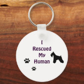 Schnauzer Rescue Schlüsselanhänger (Vorderseite)
