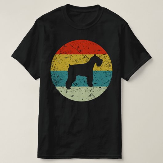 Schnauzer Retro Vintag T-Shirt (Design vorne)