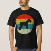 Schnauzer Retro Vintag T-Shirt (Vorderseite)