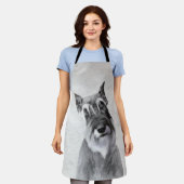 Schnauzer (Riese) - Niedliche Original Hunde Kunst Schürze (Getragen)