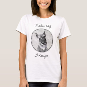 Schnauzer (Riese) - Niedliche Original Hunde Kunst T-Shirt
