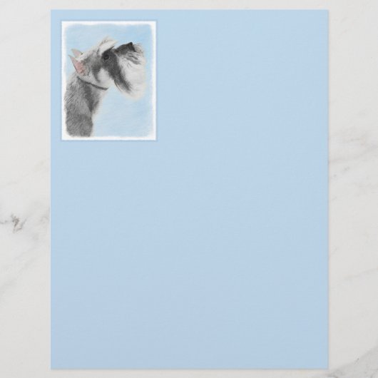 Schnauzer (Riese, Standard) Malerei - Hundekunst (Vorderseite)