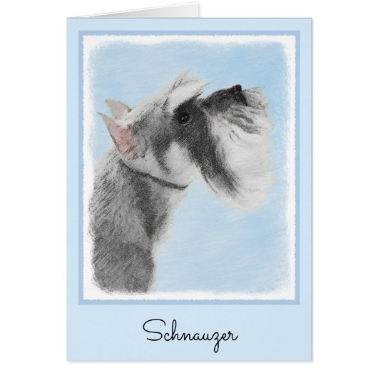 Schnauzer (Riese, Standard) Malerei - Hundekunst (Vorne)