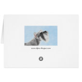 Schnauzer (Riese, Standard) Malerei - Hundekunst (Rückseite Horizontal)