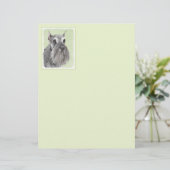 Schnauzer (Riese, Standard) Malerei - Hundekunst (Stehend Vorderseite)