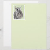 Schnauzer (Riese, Standard) Malerei - Hundekunst (Vorne/Hinten)