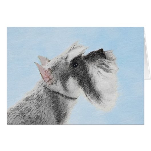 Schnauzer (Riese, Standard) Malerei - Hundekunst (Vorderseite (Horizontal))