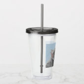 Schnauzer (Riese, Standard) Malerei - Hundekunst Acryltrinkbecher (Rechts)